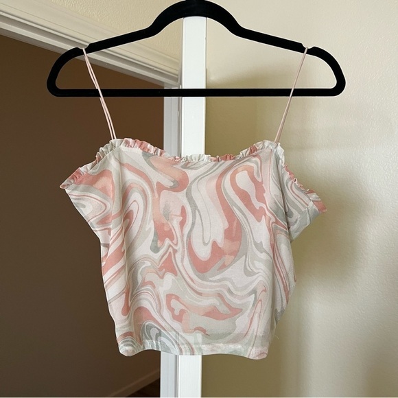 Marbled  Spaghetti Strap Cami - Picture 1 of 3